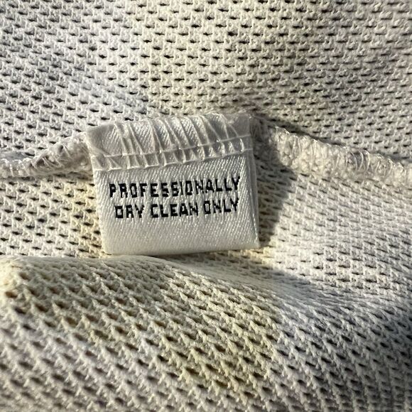 St. John Sport Blouse S USA Open Knit Travel Postage Stamp Preppy Casual Summer - Picture 5 of 10